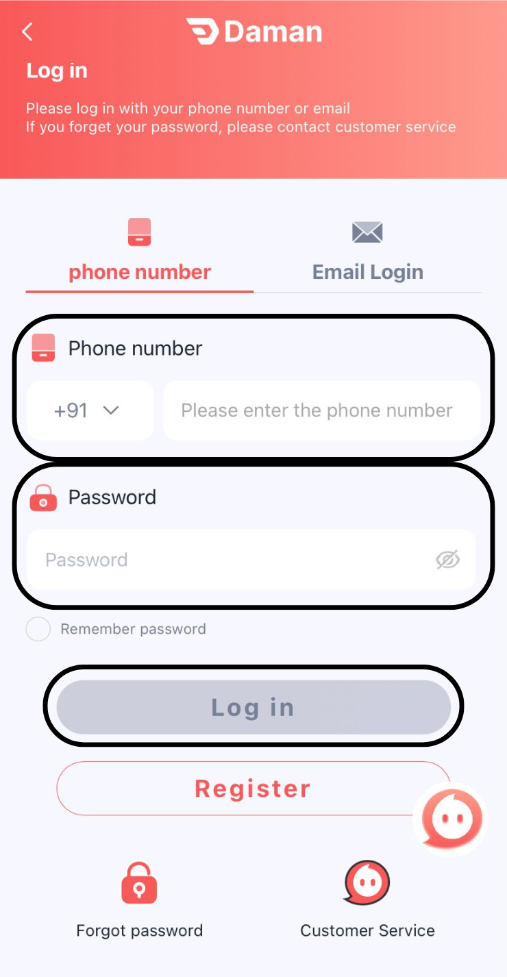 Login Daman Game