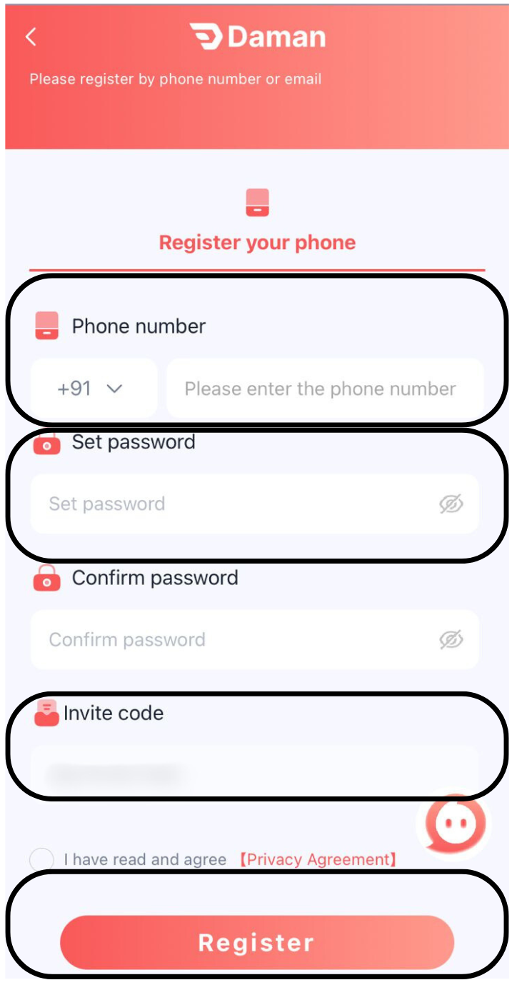register Daman game